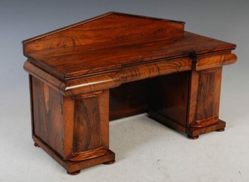 Miniature sideboard, ?1450 (Lindsay Burns, Perth).