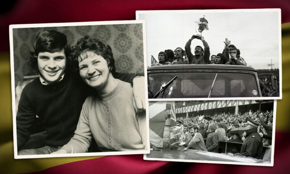 Derek Johnstone took his mum Emily to Barcelona back in 1972.