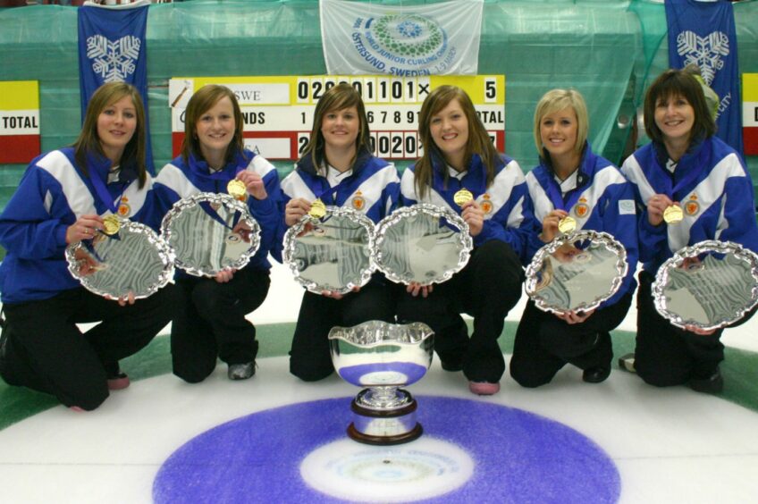 Eve Muirhead after winning her second World Junior gold in 2008.