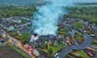 Two appliances tackled a fire near homes in Cardenden. Image: Fife jammer locations.
