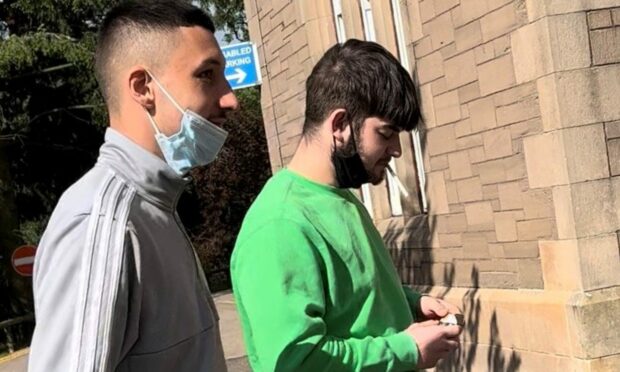 Morgan Robertson (left) and Lyndon Chapman appeared at Forfar Sheriff Court.