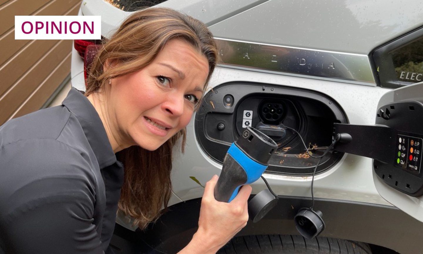 Electric cars are great, says Clare, except for one tiny detail.