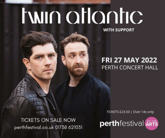 tickets to Twin Atlantic concert, poster