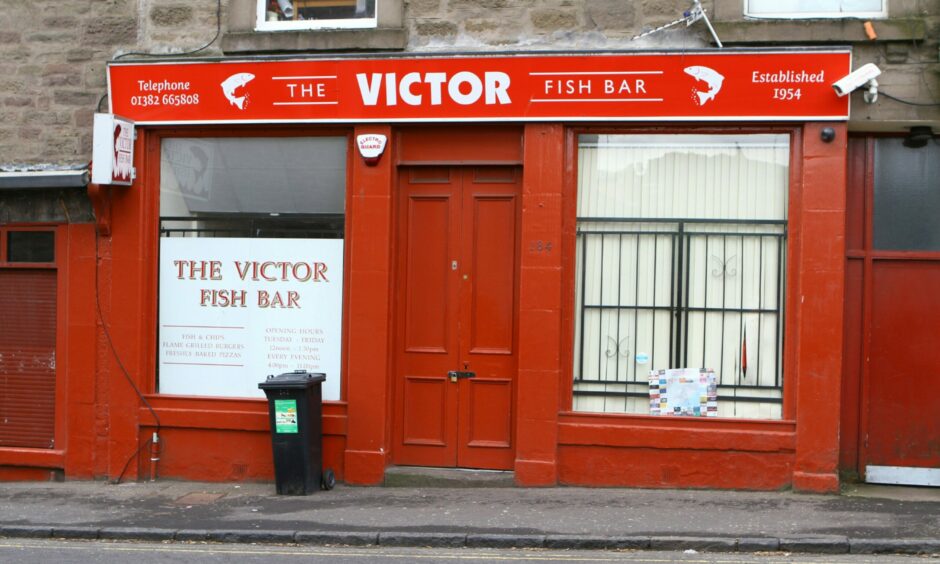 Outside The Victor Fish Bar.