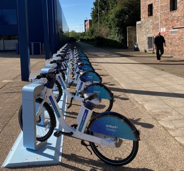 E-bikes could be the answer to quick and easy Dundee travel: the bike station at Dundee Science Centre