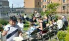 Members of the community enjoy a barbecue at the Baitul Mahmood Mosque on Dens Road.