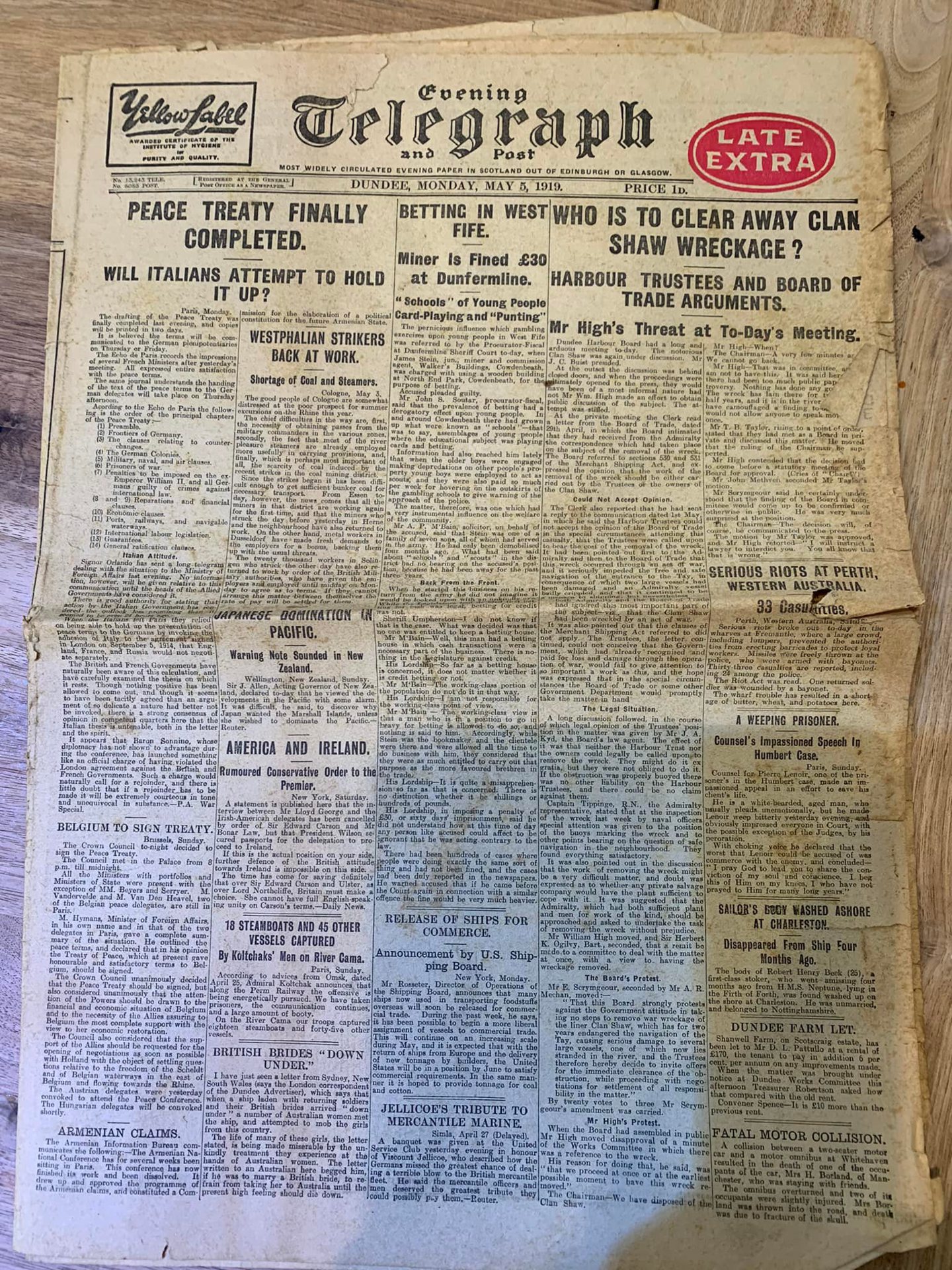 farmer unearths 103yearold Evening Telegraphs in attic