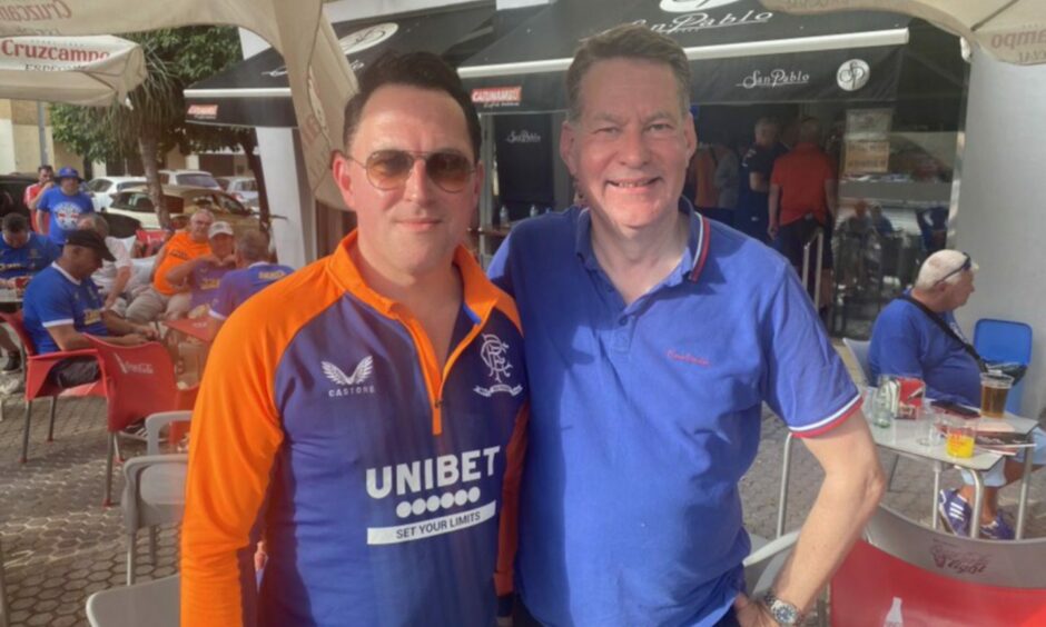 Mid Scotland and Fife Tory MSPs Dean Lockhart and Murdo Fraser pictured in Seville.