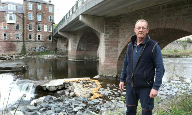 River convener Robert Kellie is concerned about the damage at the bridge.