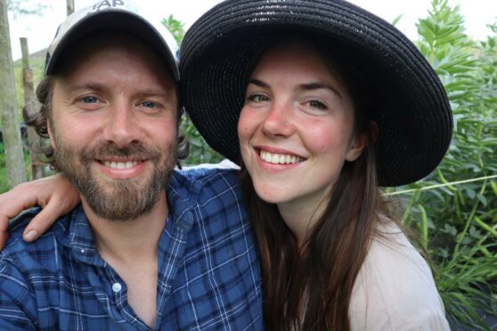 James Reid and Rosa Bevan from Tap O'Noth farm.