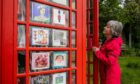 Blebo Craigs has a Platinum Jubilee exhibition in a phone box.