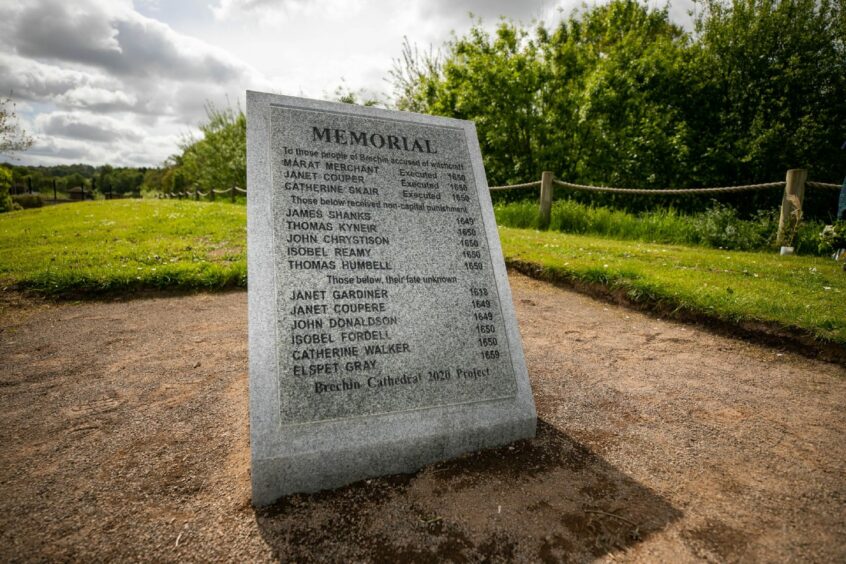 The Inch park memorial. Picture: Kim Cessford / DCT Media.