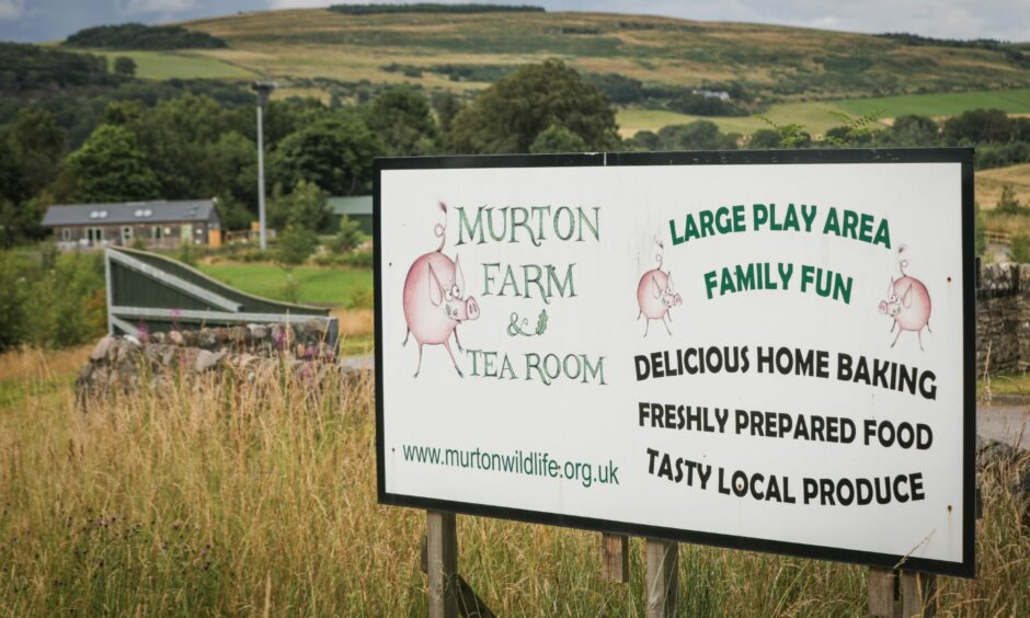 Murton Farm sign in Angus