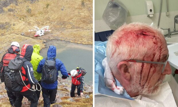Martin Fair suffered a serious head wound and was airlifted to hospital.