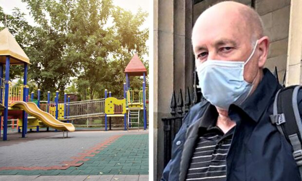 Michael McFadden has been banned from entering playparks.