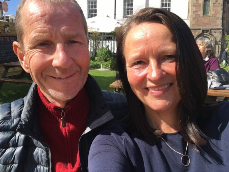 Mike Paton, who has Huntington's disease, with his wife Jennifer