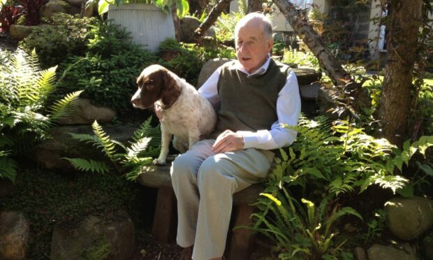 Neill McCormick with his beloved Lizzie.