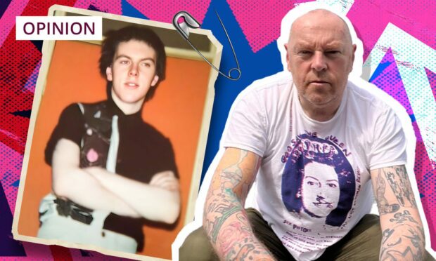 Murray then and now. And the God Save The Queen T shirt still fits 45 years on.