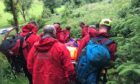 Mountain rescue. A woman has been rescued at Benarty Hill, Fife.