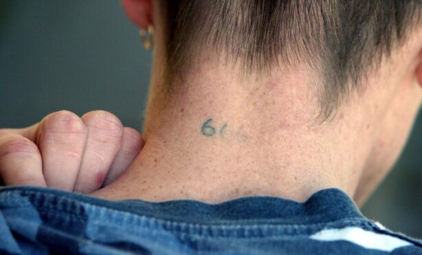 Thief Alan Brown has 666 tattooed on his neck.