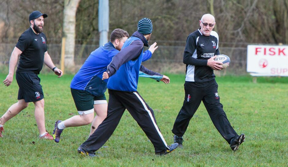 Walking rugby is among the activities offered by the Strathmore Community Rugby Trust