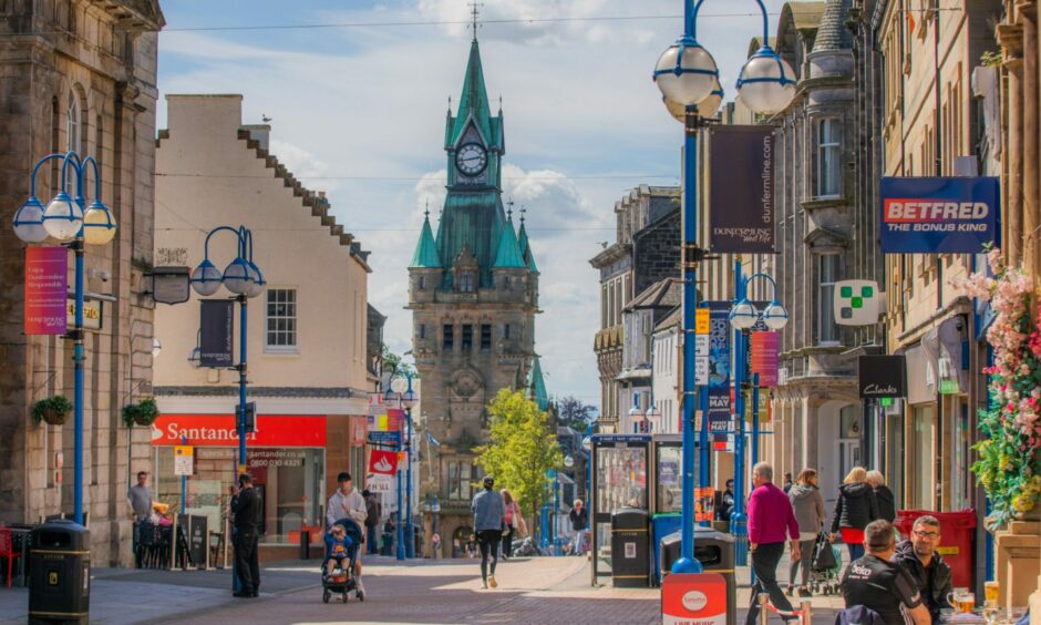 Dunfermline High Street. 