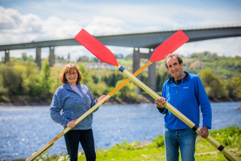 David Gilbertson with club secretary Ruth Buckley-Jones