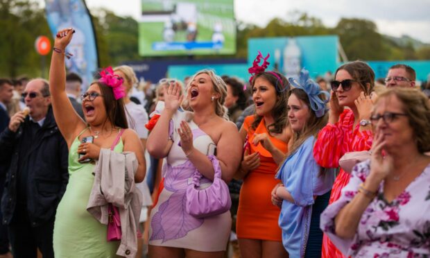 Revellers enjoying Perth Ladies' Day 2022