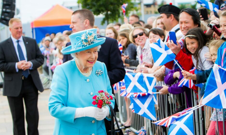 The Queen in Dundee in 2016.