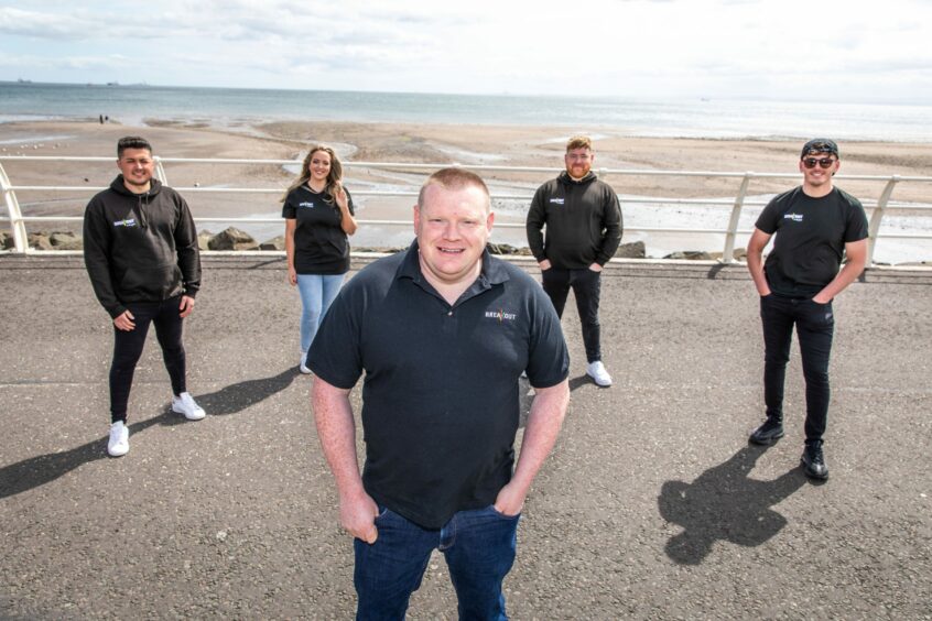 Organiser Stuart Prentice, front, with some of the local singers taking part. 