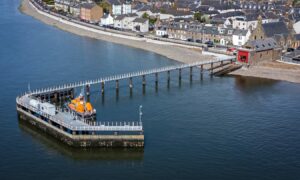 RNLB Elizabeth of Glamis on station at Broughty Ferry. Image: Steve Brown/DC Thomson