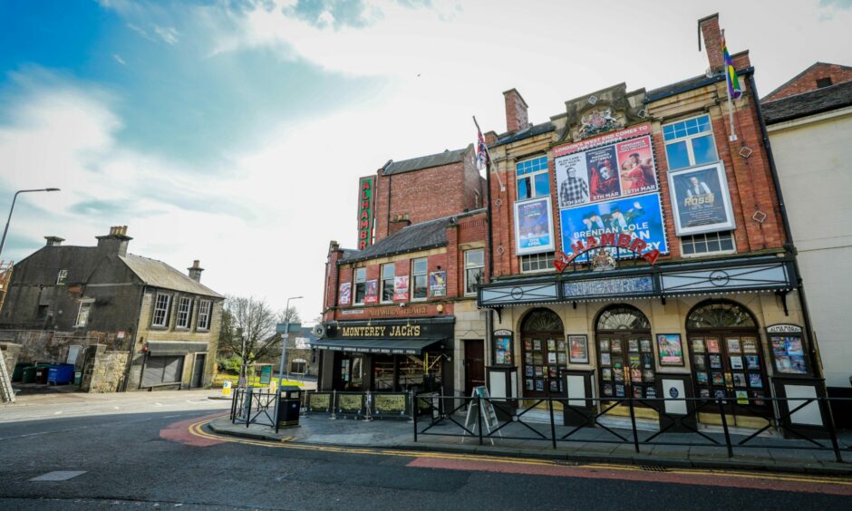 The exterior of the Alhambra Theatre in Dunfermline, where Ocean Colour Scene will perform