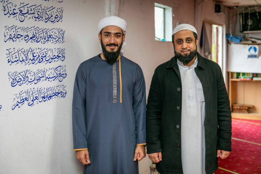 Prayers were led in Kirkcaldy by Imam Hazif Shoaib and Imam Mansoon.