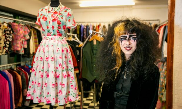 Josephine Hawley in the new vintage and alternative shop Kitschy Kat.