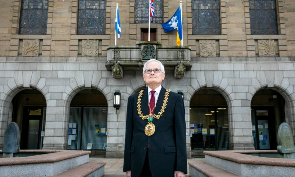 Lord Provost Ian Borthwick, who is retiring from City Chambers after 59 years.