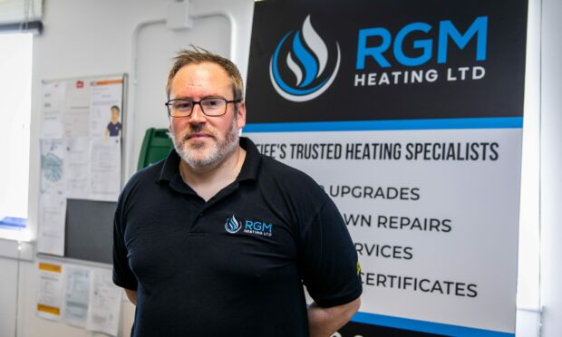 Graeme Robertson of RGM Heating Ltd has launched the Fife heating fundraiser to help with the cost of living crisis