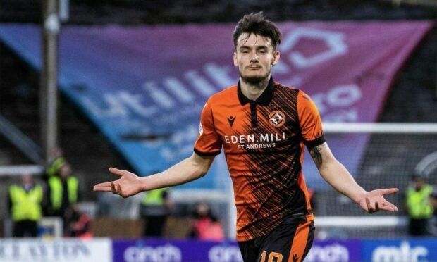 Dylan Levitt's Dundee United displays were rewarded by Manchester United with a one-year extension