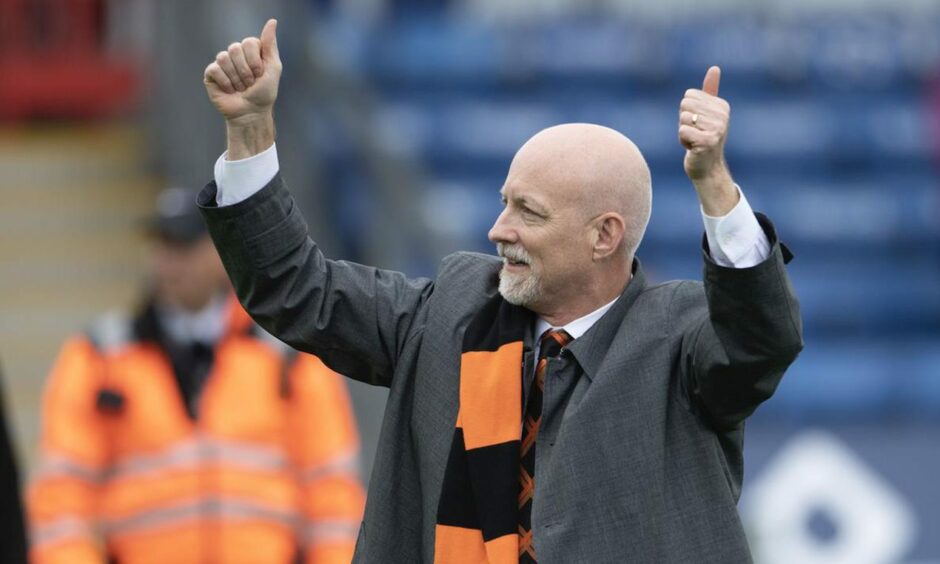 Mark Ogren following Dundee United's European qualification in Dingwall