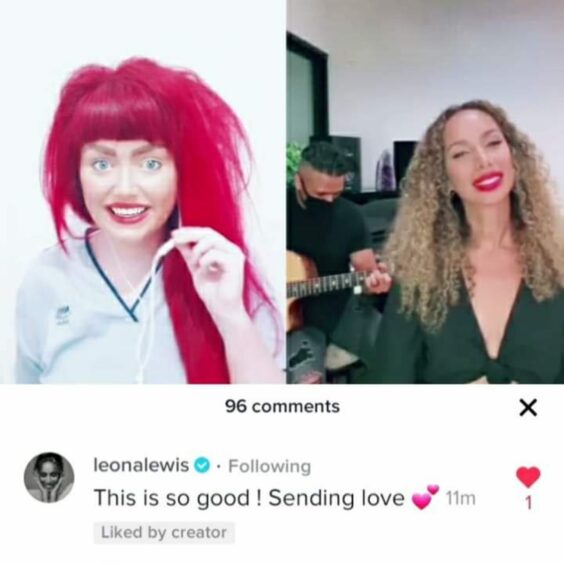 X Factor winner Leona Lewis praised Demi McMahon's duet on social media. 