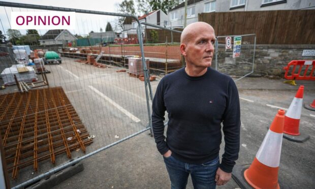 William Doran, one of the Broughty Ferry residents facing a £100,000 repair wall for the wall outside their homes.