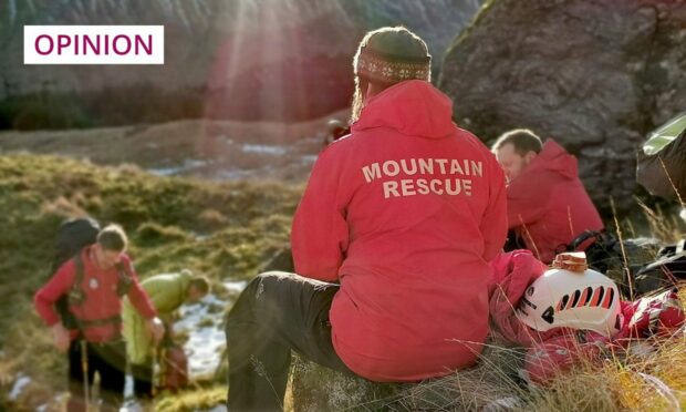 When Ross needed Scottish Mountain Rescue its members dropped everything to help. Photo: Arrochar Mountain Rescue.