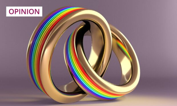 Gay marriage ceremonies may soon be taking place in the Church of Scotland. Photo: Shutterstock.
