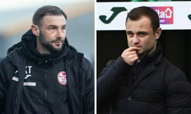 Kevin Thomson (left) and Shaun Maloney.
