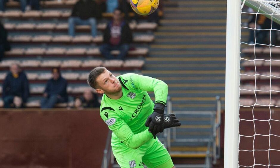 Dundee goalkeeper Harry Sharp.