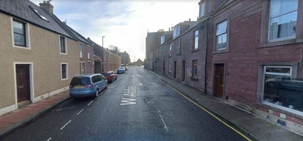 The incident happened on West Abbey Street in Arbroath.