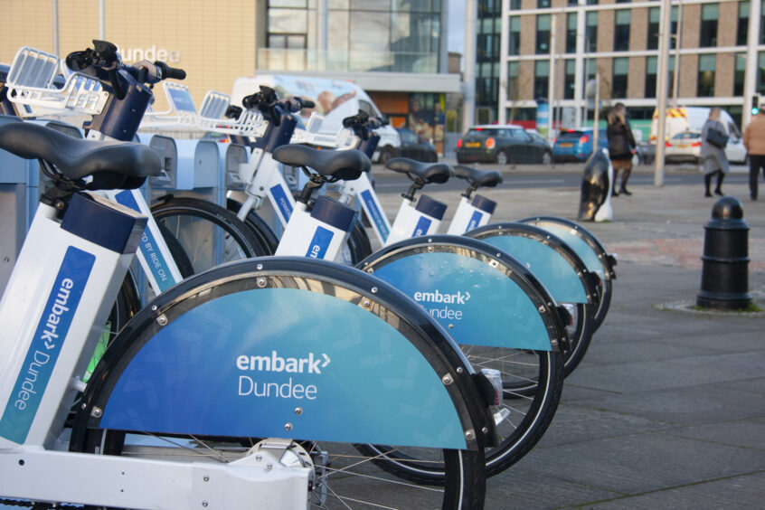  Embark Dundee's bikes around the city of Dundee