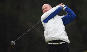Craig Lee shares the lead at the halfway stage at Newmachar.