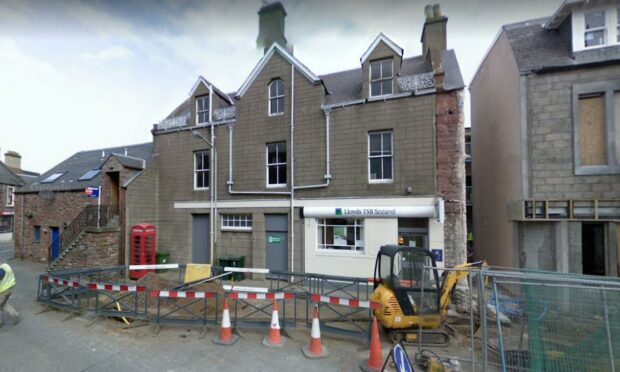 The former Lloyds TSB bank in Coupar Angus