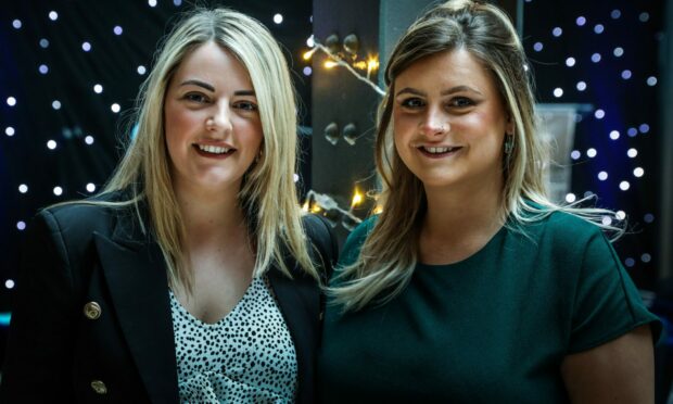 Niamh Stewart and Laura Raeburn were celebrating Crieff Hydro's achievement at winning two awards last year - Perthshire Family business and also the Leisure, Tourism and Hospitality category.
