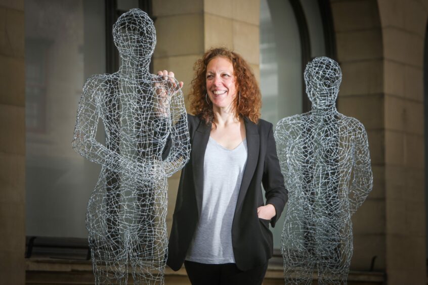 Artist Vanessa Lawrence has created 20 wire statues of significant Perthshire women